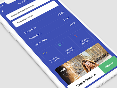 Account account design inspire management mobile money purple ui user ux