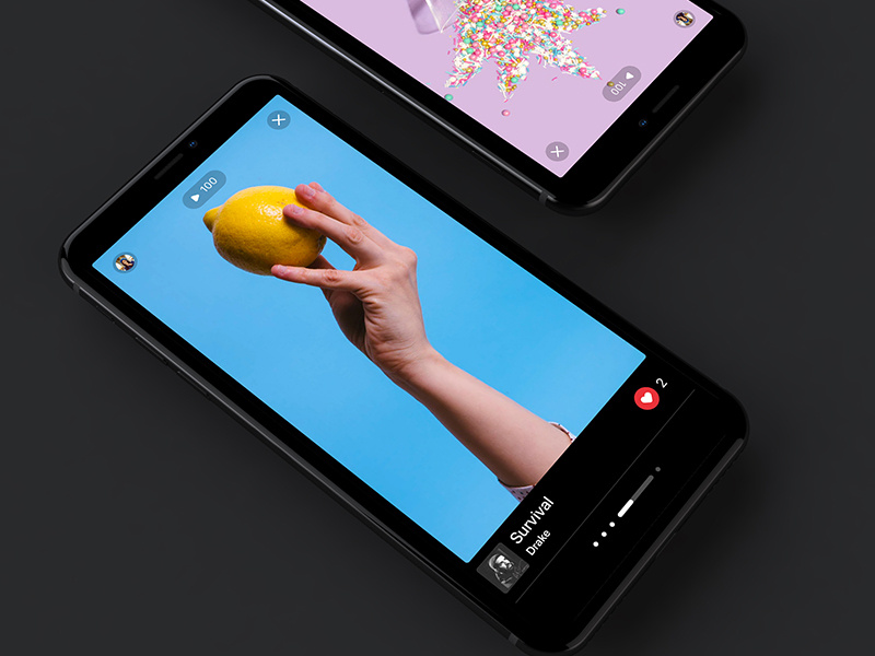 Stories, yay for music stories mobile ui likes video stories music