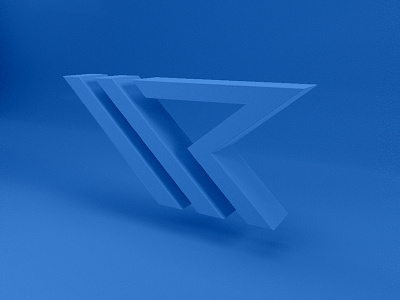 Rivall 3d logo arnold blue c4d logo render sports