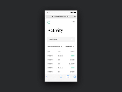 Altruist Client Portal Exploration by Michael Martinho on Dribbble