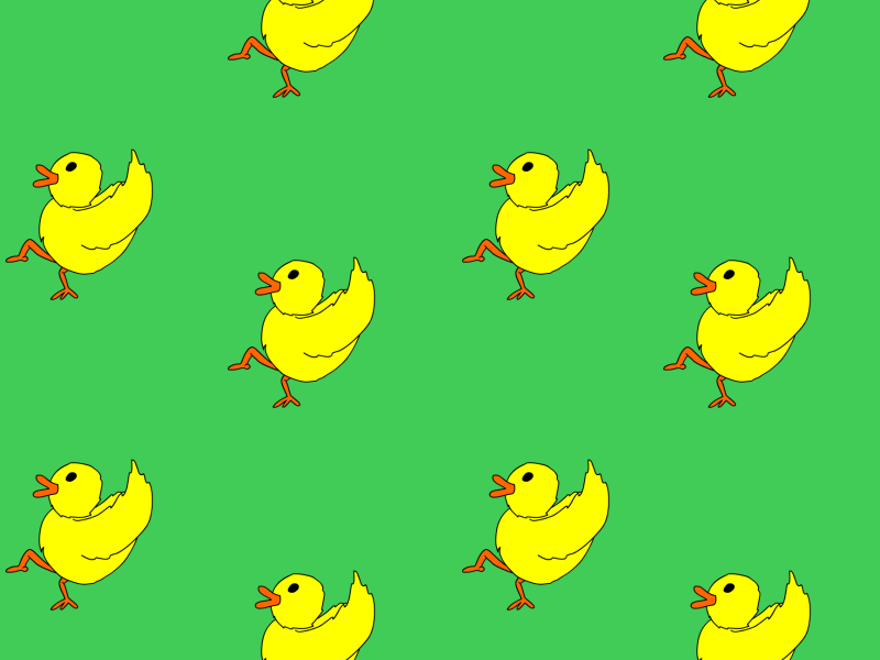 Ducklings Love Spring 2d animation cel colour flash frames line spring