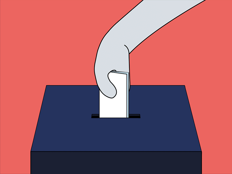 TurnUp! animation cute election fun ge2017 generalelection gif illustration motion politics vote