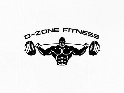 Logo Design for D-Zone Fitness brand logo fitness brand fitness logo graphic design gym logo gym logo design india logo logo design make me brand surat