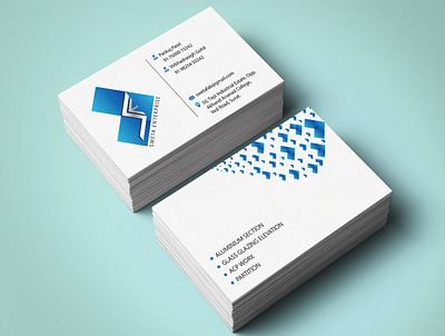 Business Card designed for Sweta Enterprise ads branding business card creative design card design graphic design india instagram post logo makemebrand real estate surat