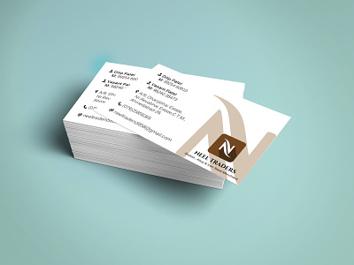 Business Card designed for Neel Traders branding business card creative design graphic design logo real estate social media card surat