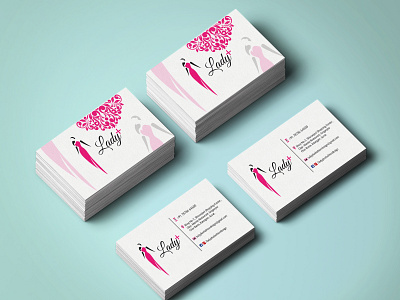 Business Card designed for Lady plus fashion design ads branding design graphic design india instagram post logo real estate