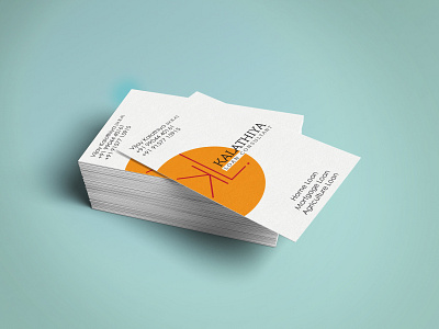 Business Card designed for Kalathiya Loan Consultant ads branding business card design graphic design illustration india instagram post logo product design social media post vising card