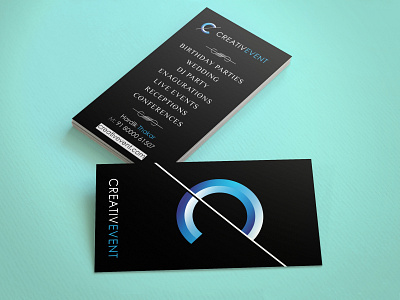 Business Card designed for Creative Event ads branding design graphic design india instagram post logo real estate