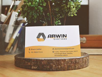 Business Card designed Abvin Overseas ads branding design graphic design illustration importexport instagram post logo overseas product design social media post