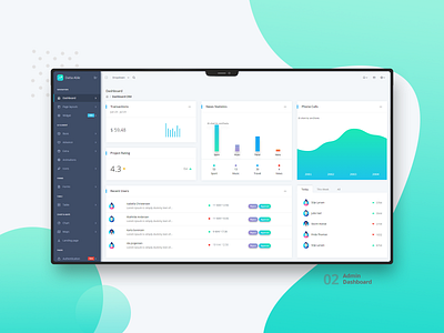 Datta Able CRM Dashboard : 02