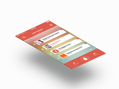 App System app colorfull flat ios7 ui ux