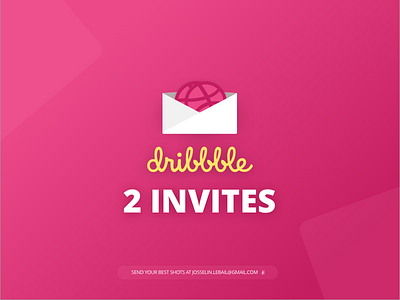 2 Dribbble invitations