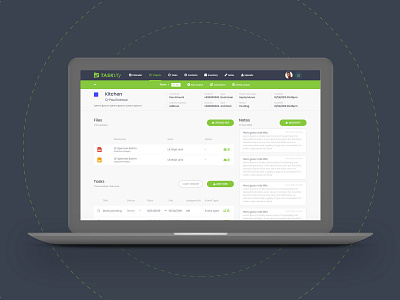 Dashboard UI/UX design for www.tasktify.com