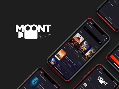 Moont Cinema - logo and app design