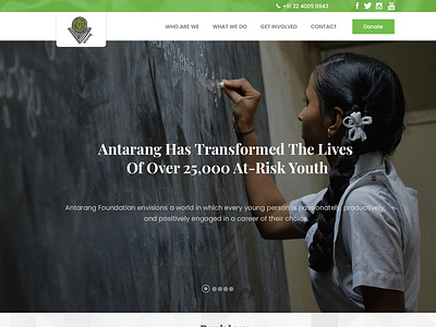 Astarang Foundation 2 graphic design landing page ui ux design website design