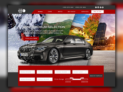 car dealer website design car graphics landing page latest web design