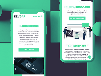 DevGap.uk - new website - and improved color scheme