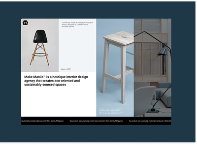 Furniture Company Landing branding design ui ui design user interface ux ux design web design