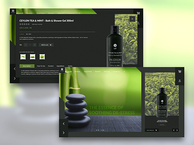 Spa Ceylon web design