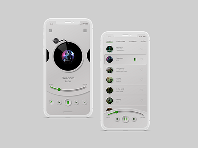 Neumorphic Music Player