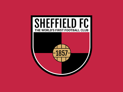 Sheffield FC Crest Redesign badge badge logo football football badge football club football crest football design gimpscape gimpscapeid inkscape sheffield fc