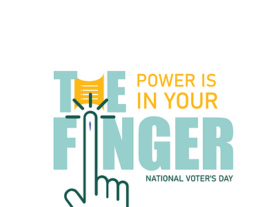 National Voter s day branding design flat illustraor illustration voting votingispower