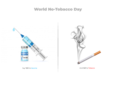 WORLD'S NO TOBACCO DAY branding design flat graphicdesign illustraor illustration vector