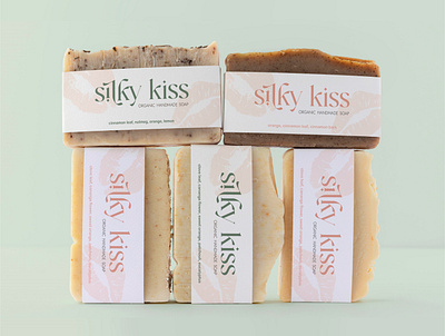 Silky Kiss - a brand for organic handmade soap brand identity branding cocktails design graphic design illustration logo organic soap soaps
