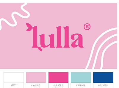 Lulla - a lip balm brand - branding, brand identity, logo design brand identity branding design graphic design illustration logo