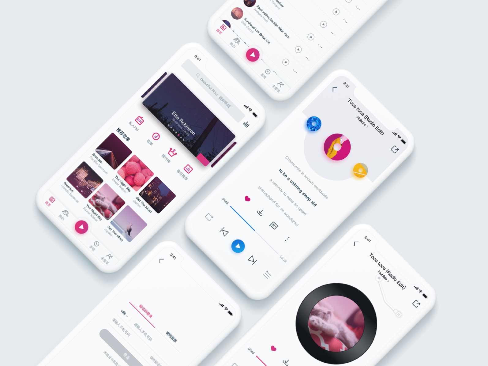 MUSIC APP by binini on Dribbble