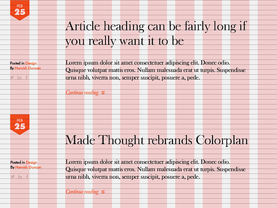 Blog Listing 1170 grid view alignment baseline flat grid responsive typography website