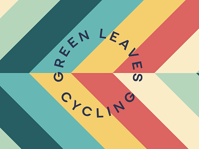 Green Leaves Cycling Brand Exploration branding colour logo type typogaphy