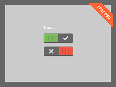 Flat Toggles free PSD flat free onoff psd toggles ui