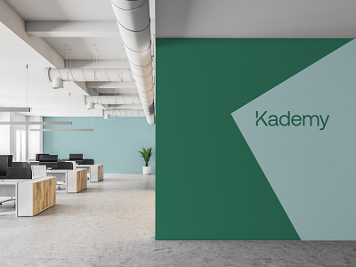 Kademy Interior branding environment design interior logo