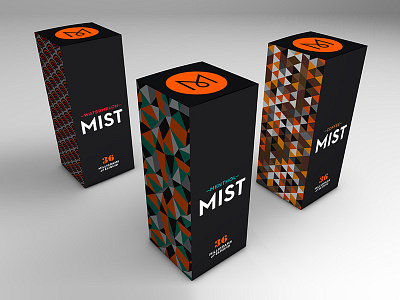 Mist Packaging Concept brand flavours logo packaging pattern