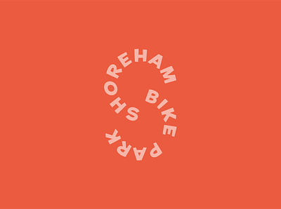 Shoreham Bike Park Logo brand branding brighton colour logo symbol typography