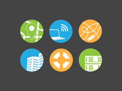 Comms Intelligence Icons brand flat icons technology