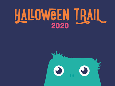 Halloween Trail 2020 branding colour illustration