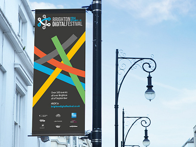 Brighton Digital Festival Lamppost Banner 2014 banner brighton brighton digital festival poster