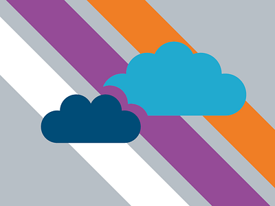 Hosting Image cloud hosting icon illustration stripes