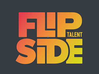 FlipSide logo LF ligature flipside logo talent wip