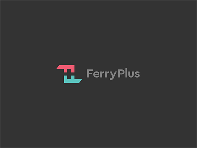 Ferryplus Logo concepts ferry bookings ferry plus logo unused