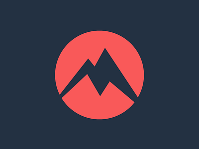 M Is For Mountain adventure branding logo m mountain symbol