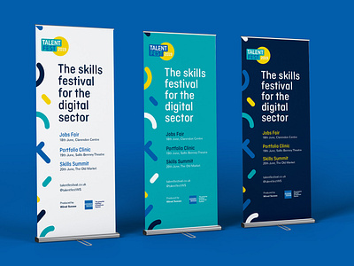 Talent Fest 2019 pullup banners display jobs fair large format print