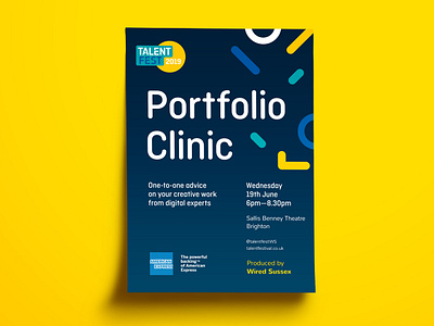 Poster Talent Fest 2019 Portfolio clinic branding design poster print talent