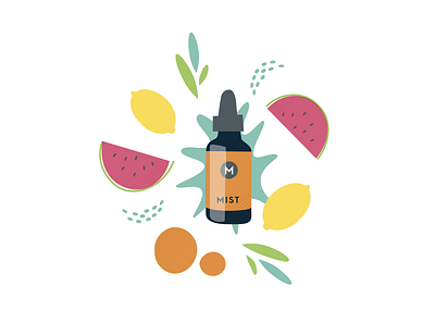 Mist fruity illustration colour illustration mist