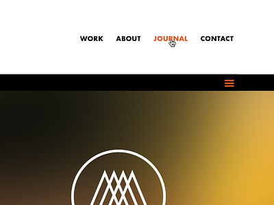 Further nav refinements hexagon navigation orange web website