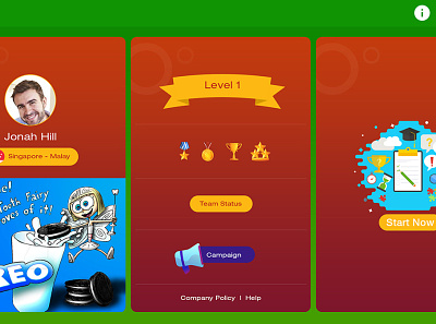 game page android app design game homepage icon illustrator ios