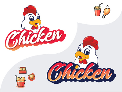 Chicken Farm box branding chicken chicken logo chickens drink farm icon logo logotype packaging red