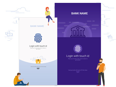 Bank App - Login Page account app bank login page